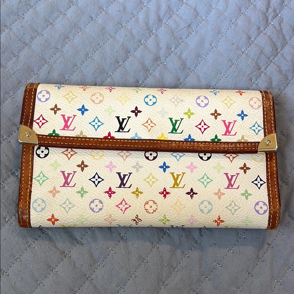 Louis Vuitton Brown Leather Wallet